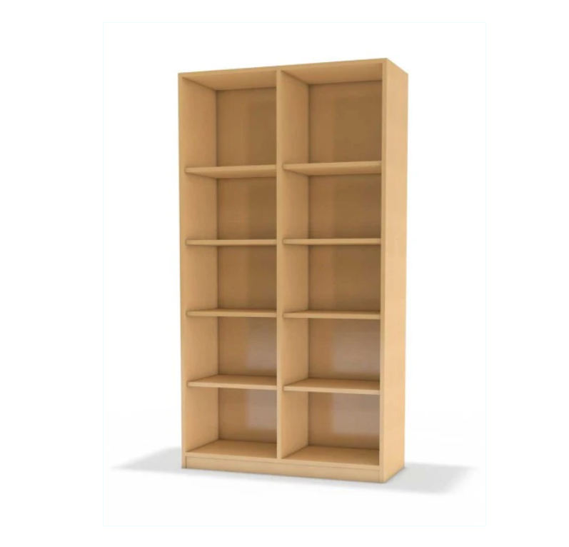 Biblioraft birou cu 10 compartimente deschise